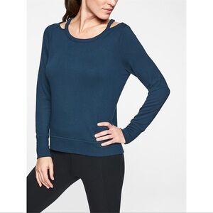 ATHLETA Cutout Neck Sweatshirt